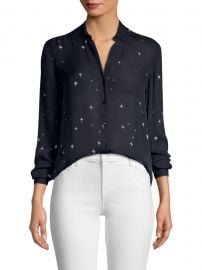 Nina Star-Print Blouse at Saks Fifth Avenue